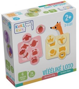 KukiKuk 80035 Véééliké loto Barevné stíny