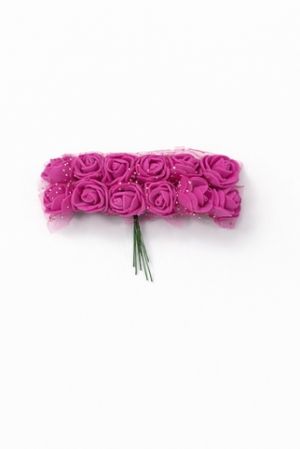 pěnové růžičky tmavě růžová Dark Pink