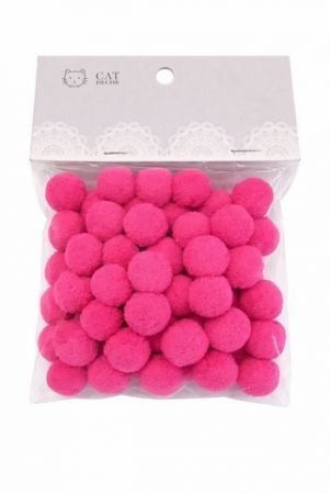 Bambulky tmavě růžové 1,5cm 60ks