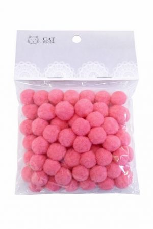 Bambulky červené rose 1,5cm 60ks