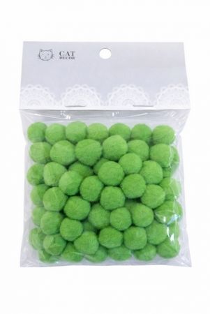 Bambulky zelené 1,5cm 60ks