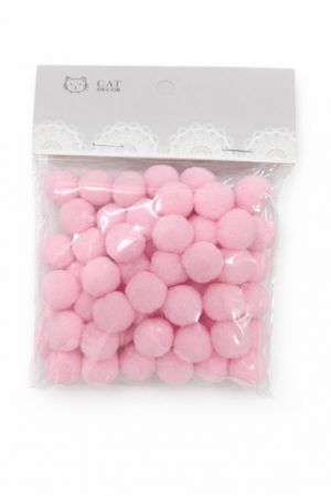 Bambulky růžové 1,5cm 60ks