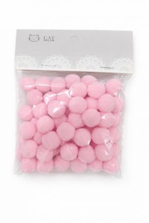 Bambulky růžové 1,5cm 60ks