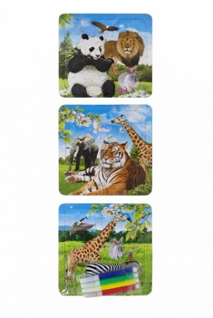 Omálovánky Puzzle zvířátka