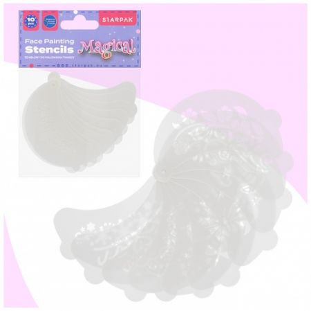 šablony na malování na tvář 10ks MAGICAL STK PBH 24/144