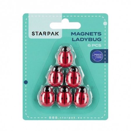 Magnety beruška 25 mm 6 ks