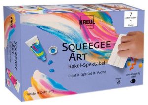 Sada Squeegee Art včetně dětských barev Kids Art Artists, KREUL