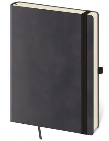 Linkovaný zápisník Flexies L Grey / 14,5cm x 20,5cm / BF424-4