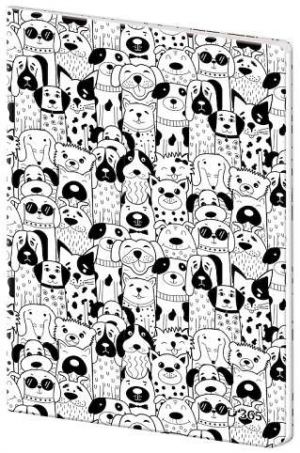 STIL Sešit 544 linkovaný plastové desky – Dogs