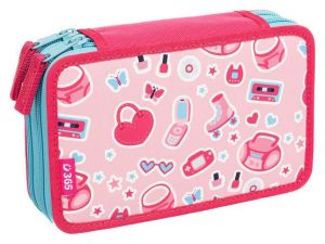STIL Školní penál dvoupatrový Pinky