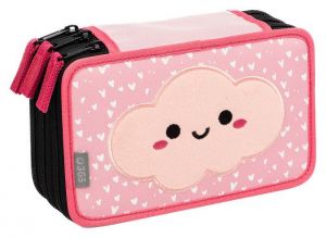 STIL Školní penál třípatrový Cloud