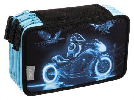 STIL Školní penál třípatrový Robotbirds