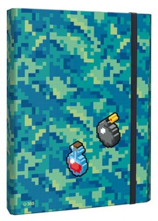 Box na sešity s klopou A4 Pixel Quest