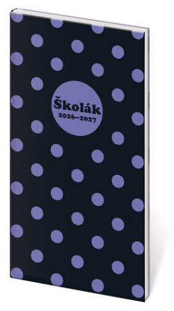 Diář Školák Cute Bow 2026/27 - české kalendárium