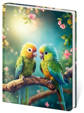 Památník A5 13 x 18 cm čistý Parrots