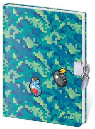 Památník 13 x 18 cm se zámkem - Pixel Quest