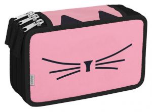 Školní penál třípatrový Cat lady