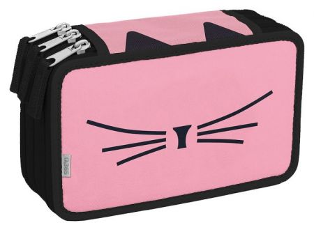 Školní penál třípatrový Cat lady