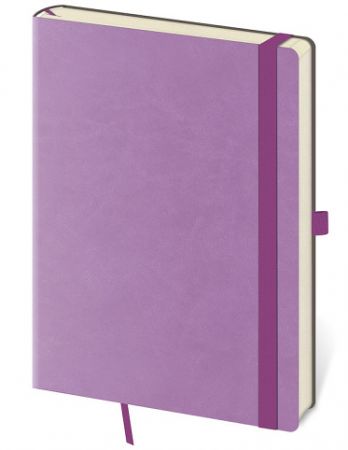 Tečkovaný zápisník Flexies L Violet (čtverečkovaný)