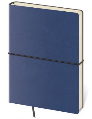 Tečkovaný zápisník Flexio L Blue (čtverečkovaný)