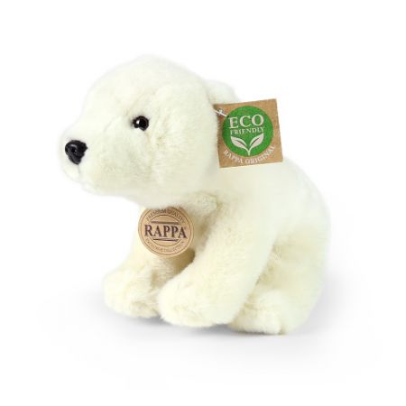 Plyšový medvěd lední sedící 20 cm ECO-FRIENDLY