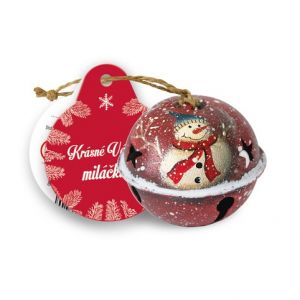 ARGUS Vánoční dekorace a dárek rolnička červená 23331007