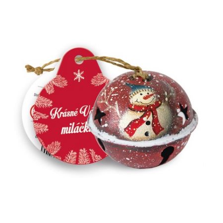 ARGUS Vánoční dekorace a dárek rolnička červená 23331007