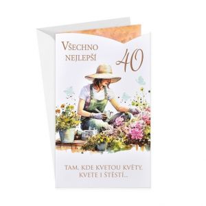 ARGUS Přání k 40.narozeninám 15-6587c40