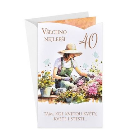 ARGUS Přání k 40.narozeninám 15-6587c40