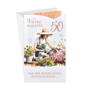 ARGUS Přání k 50.narozeninám 15-6587c50