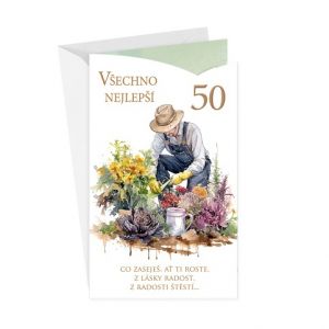 ARGUS Přání k 50.narozeninám 15-6588c50