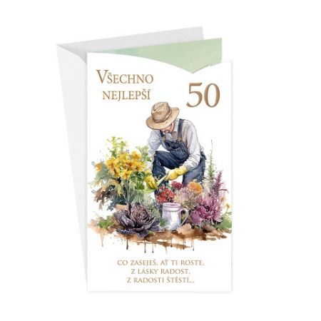 ARGUS Přání k 50.narozeninám 15-6588c50