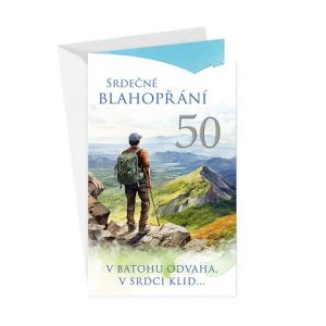 ARGUS Přání k 50.narozeninám 15-6589c50