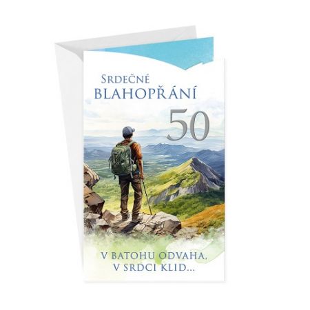 ARGUS Přání k 50.narozeninám 15-6589c50