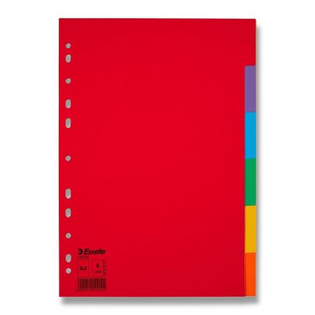 Papírový rozlišovač Esselte Economy - 6 listů