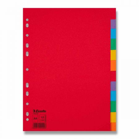 Papírový rozlišovač Esselte Economy - 12 listů