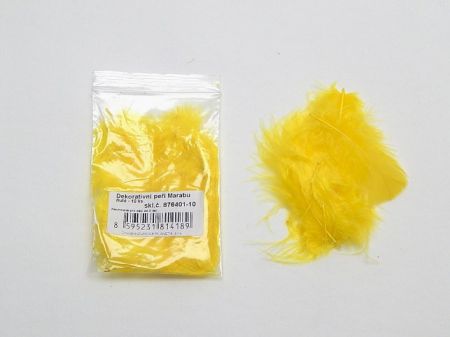 Peří MARABU 10ks žluté 876401-10