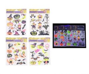 Tetovací obtisky - Halloween fluorescenční W055985
