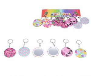 Klíčenka zrcátko mix barev W055972
