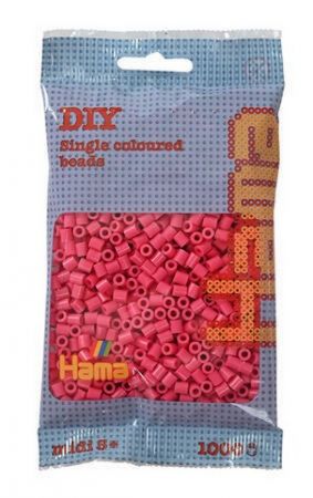 Fuchsiově růžové korálky 1.000ks MIDI