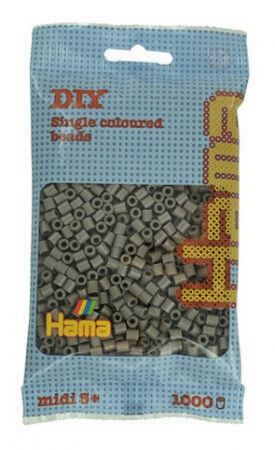 Šedohnědé korálky 1.000ks MIDI