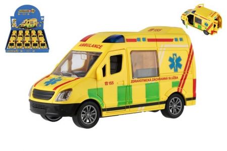 Auto ambulance plast 12cm na setrvačník