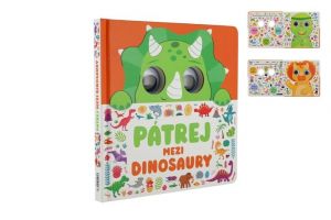 Knížka Pátrej mezi dinosaury 20x20x1,5cm
