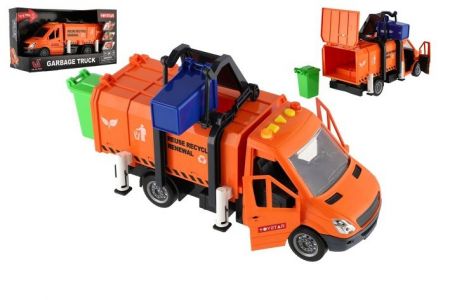 Auto popeláři plast 30cm na setrvačník na baterie se zvukem se světlem v krabici 33x18x13c