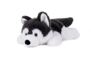 Pes husky ležící plyš 30cm 0m+