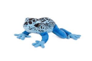 Žába modrá ležící plyš 21x19cm 0m+