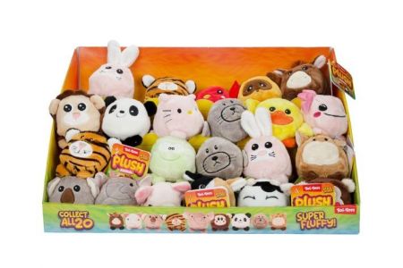 Míček zvířátko plyš 8cm mix druhů v sáčku 2m+