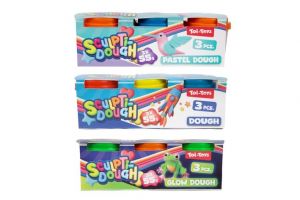 Modelína/Plastelína 3x55g v kelímku 3 druhy v krabičce 16,5x6x5cm 12m+