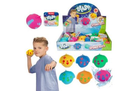 Míček z měkké houby do vody 6cm 6 barev