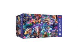 Puzzle Premium Plus: Colorful World/Barevný svět 8000 dílků 180,6x132,6cm v krabici 45x21x